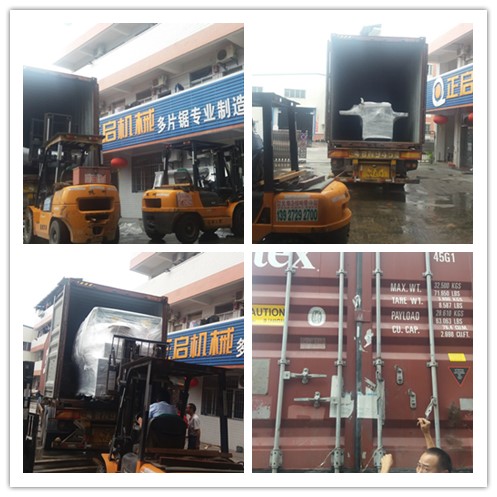 2018年5月發(fā)往馬來西亞--全自動原木多片鋸、原木多片鋸、清邊機(jī)、磨鋸片機(jī)