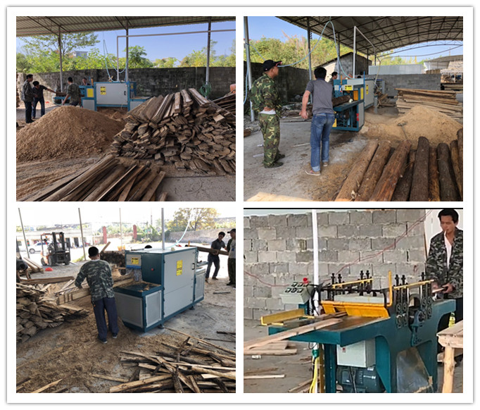 2018年10月原木多片鋸、清邊機在廣西桂林現場工作圖