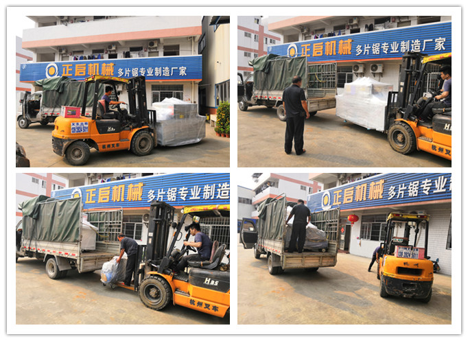 2019年5月發往廣東江門--方木多片鋸、空壓機