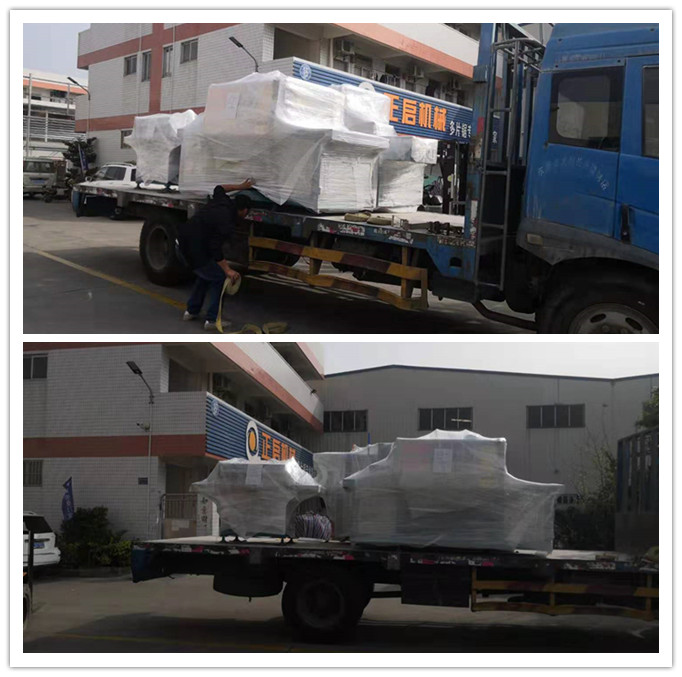 2020年1月發(fā)往廣東省東莞--ZQ300型原木多片鋸、ZQ100型方木多片鋸、ZQ40型清邊機