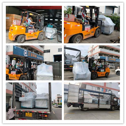 2021年7月2日發往廣東茂名-ZQ300型圓木多片鋸、ZQ150型方木多片鋸