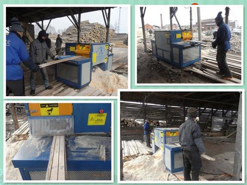 河南鄭州市--方木50高多片鋸加工現場