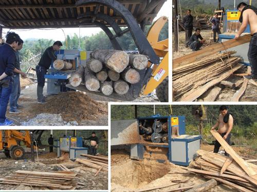 原木多片鋸-圓木多片鋸-200型廣西-寧南加工現(xiàn)場