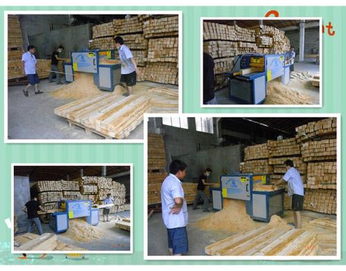 廣東省-佛山市-南海獅山方木150高多片鋸加工現場