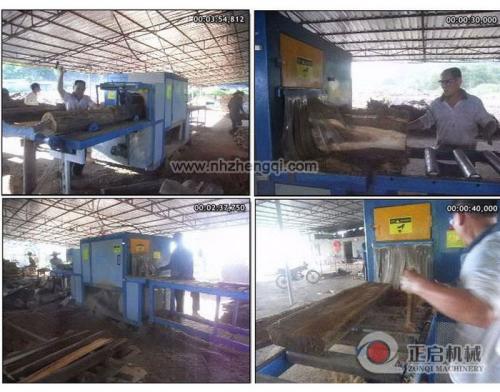 海南島-瓊中縣-鋸硬雜木35機現場加工