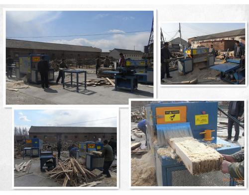 河北唐山-300原木多片鋸-方木150高多片鋸加工現場