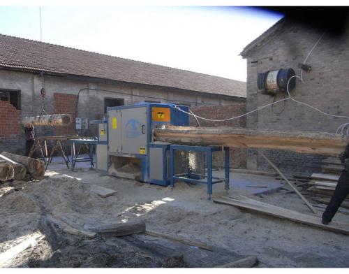 山西省-長(zhǎng)治市-400圓木多片鋸-方木-加工現(xiàn)場(chǎng)