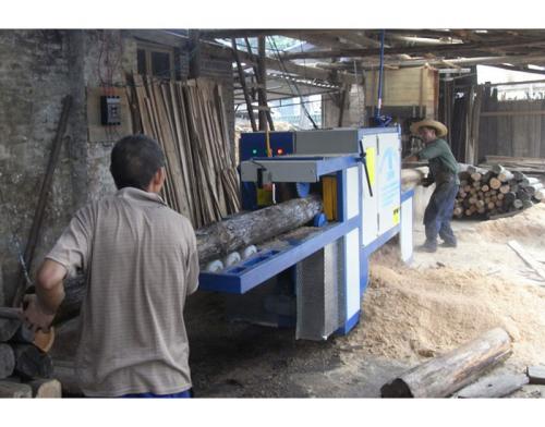 韶關(guān)樂(lè)昌城200圓木多片鋸加工現(xiàn)場(chǎng)