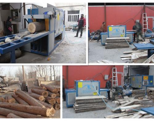 原木多片鋸-多片鋸-圓木多片鋸-河南鄭州市400型機(jī)加工現(xiàn)場(chǎng)